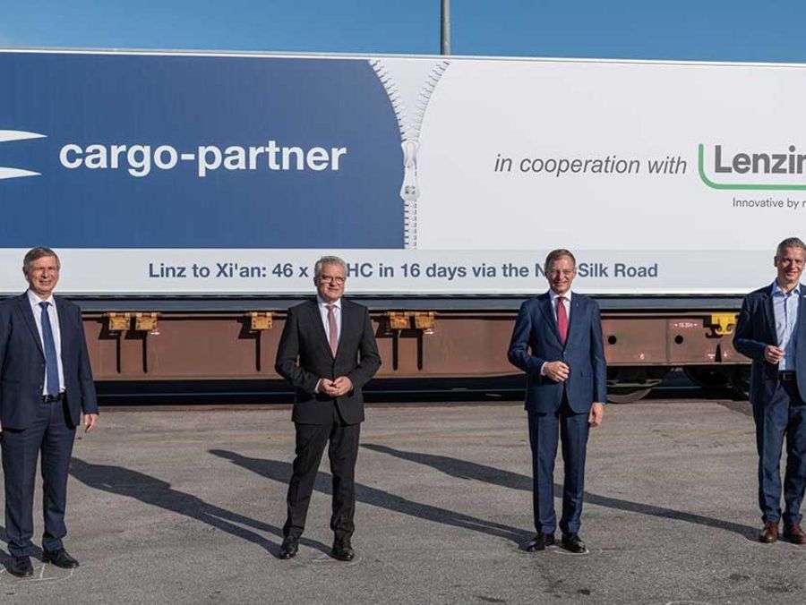 cargo-partner schickt Lenzing-Ganzzug von Linz nach Qingdao cargo-partner schickt Lenzing-Ganzzug von Linz nach Qingdao
